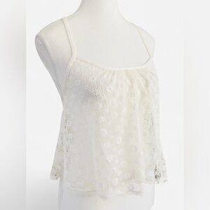Victoria’s Secret Ivory Lace Camisole Top XS
